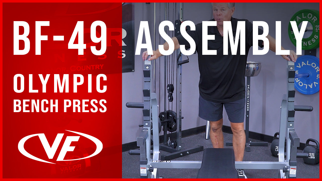 Olympic Bench Press (Safety + Storage) Assembly & Setup Guide (BF