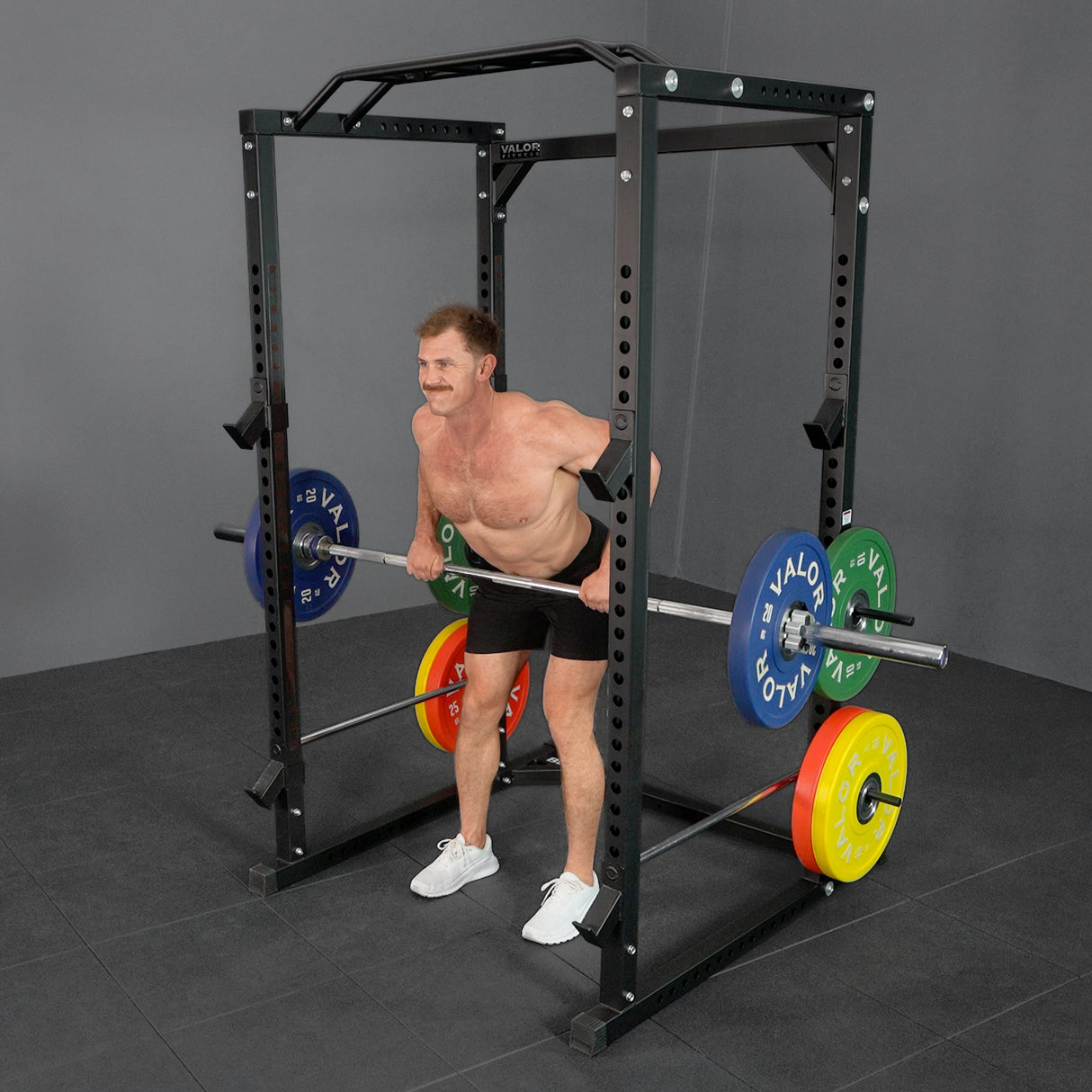 Deluxe 2.5x2.5 Power Rack w/ Multi Grip Pullup Bar