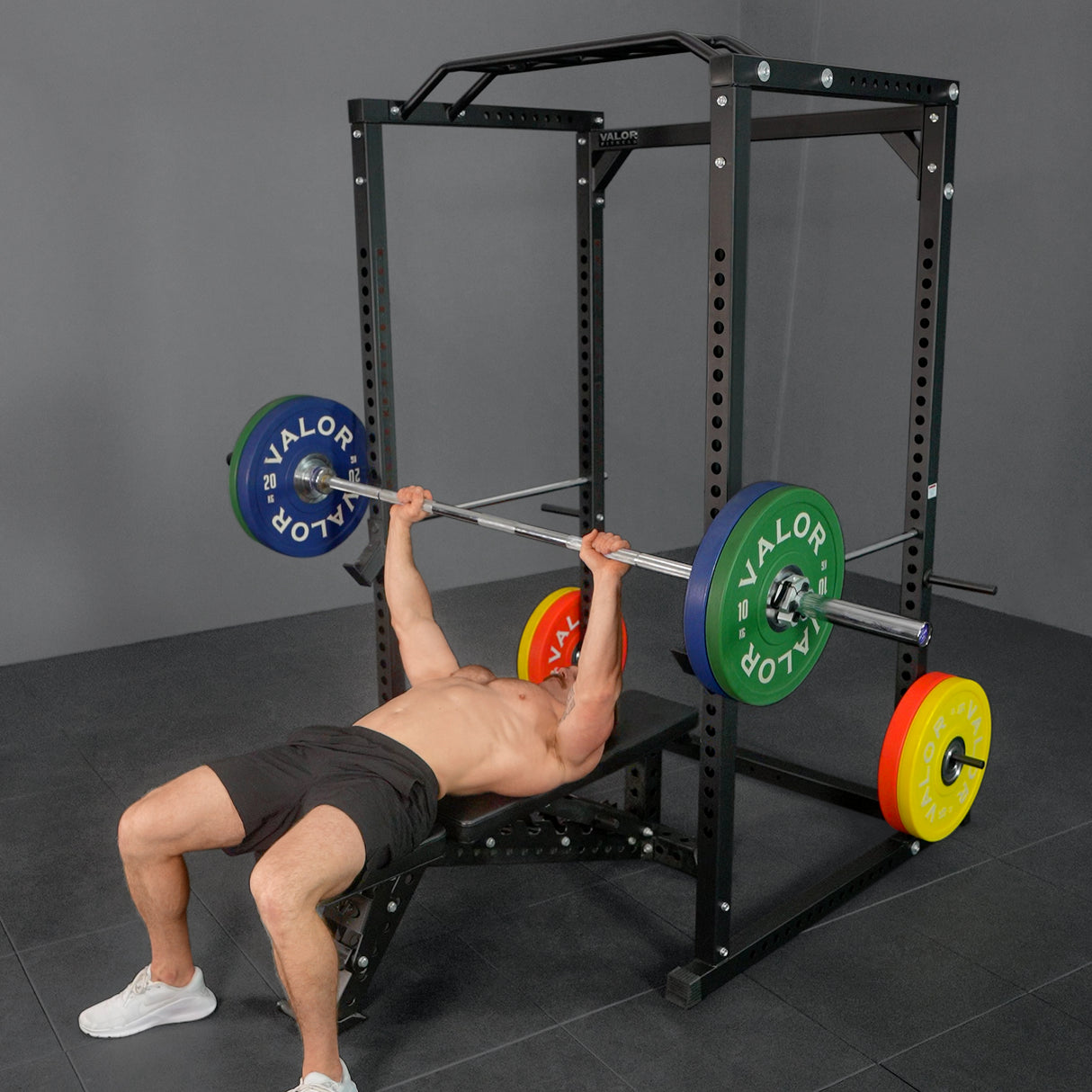 Deluxe 2.5x2.5 Power Rack w/ Multi Grip Pullup Bar