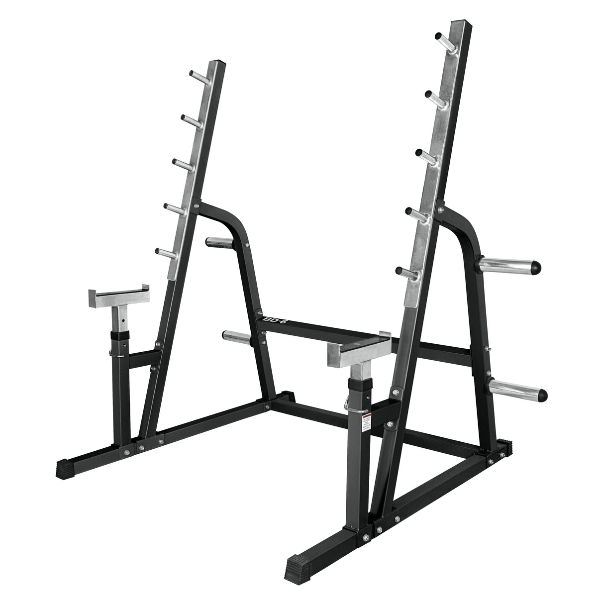 Squat - Bench Press Combo Rack w/ Plate Storage