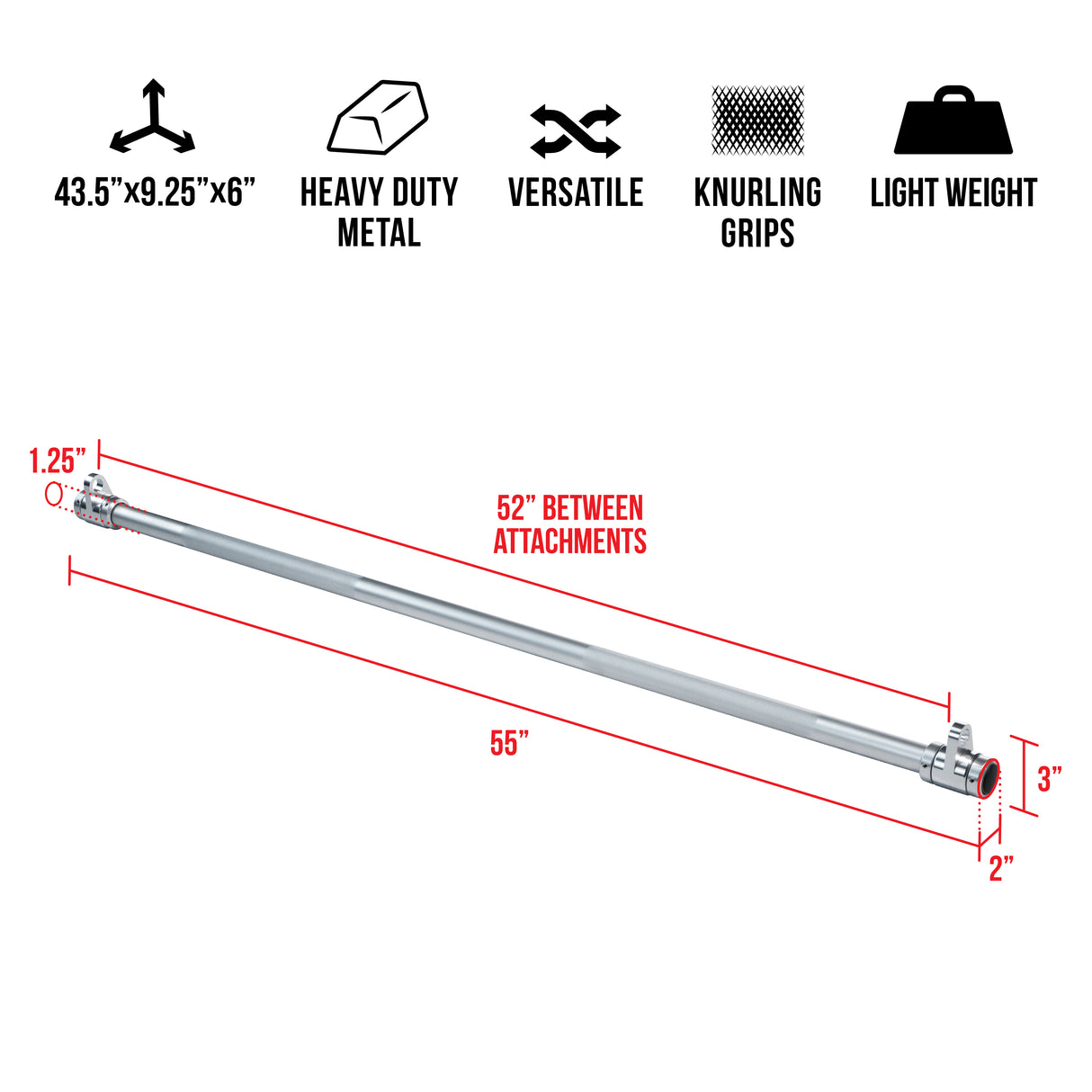 Straight Bar for Functional Trainers