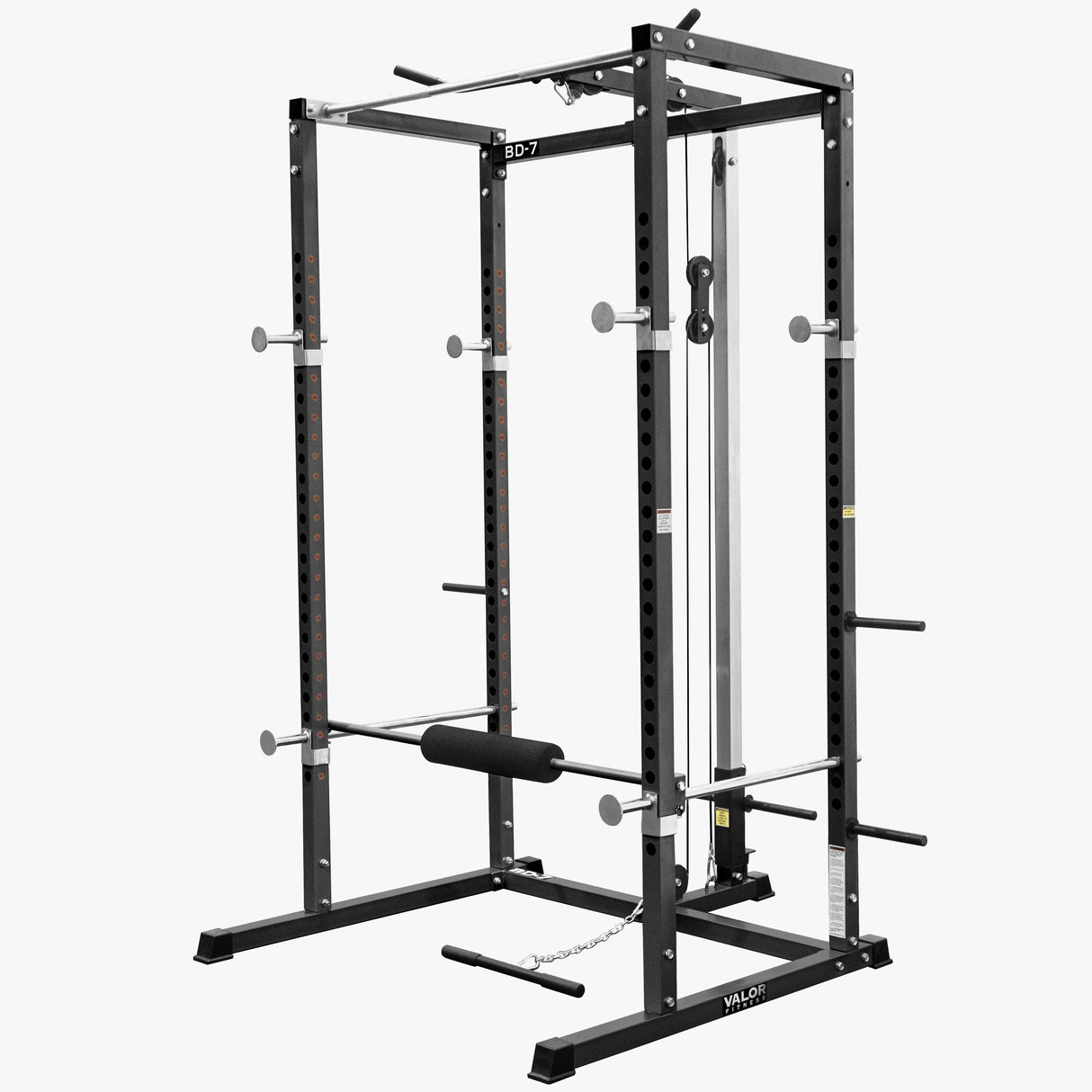 Compact 2x2 Power Rack w/ Lat Pull Station