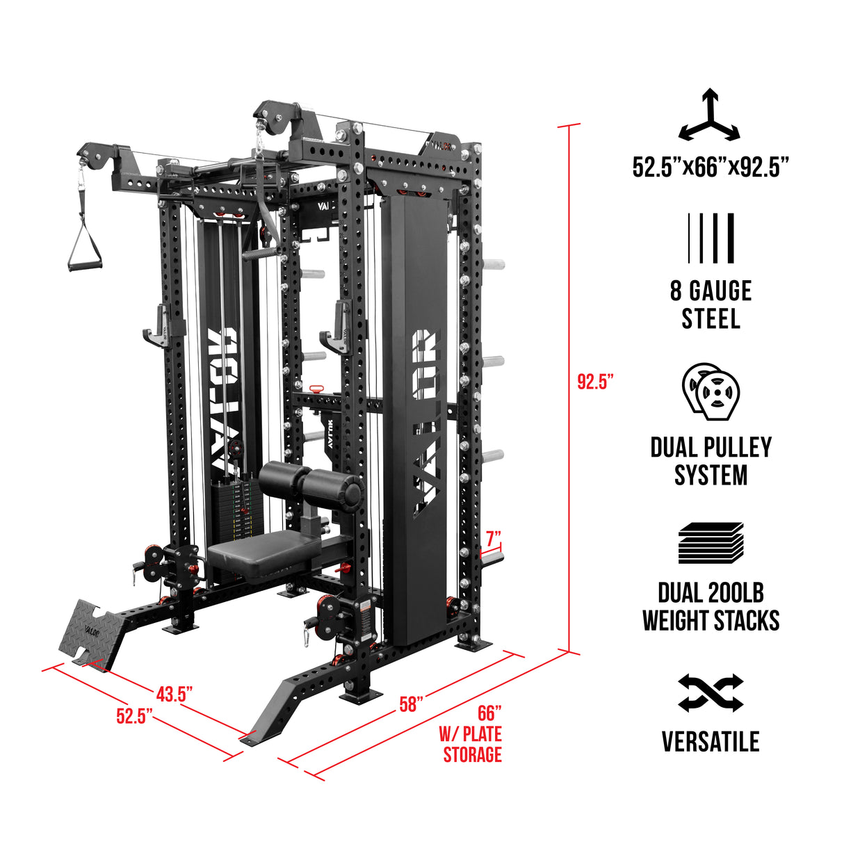 Deluxe Cable Machine Functional Trainer