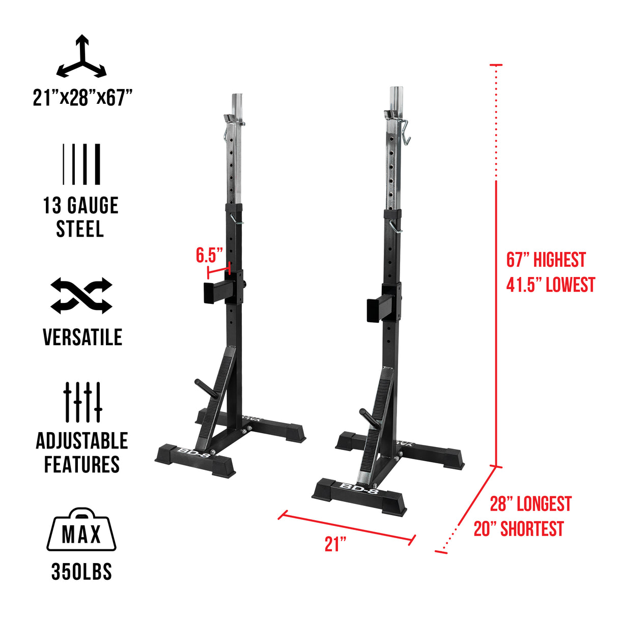 Independent Squat and Bench Stands