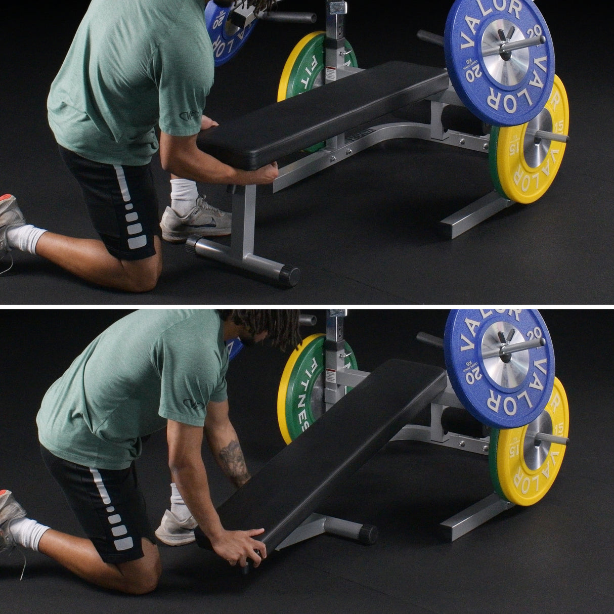 Flat - Incline Bench Press Machine w/ Converging Arms