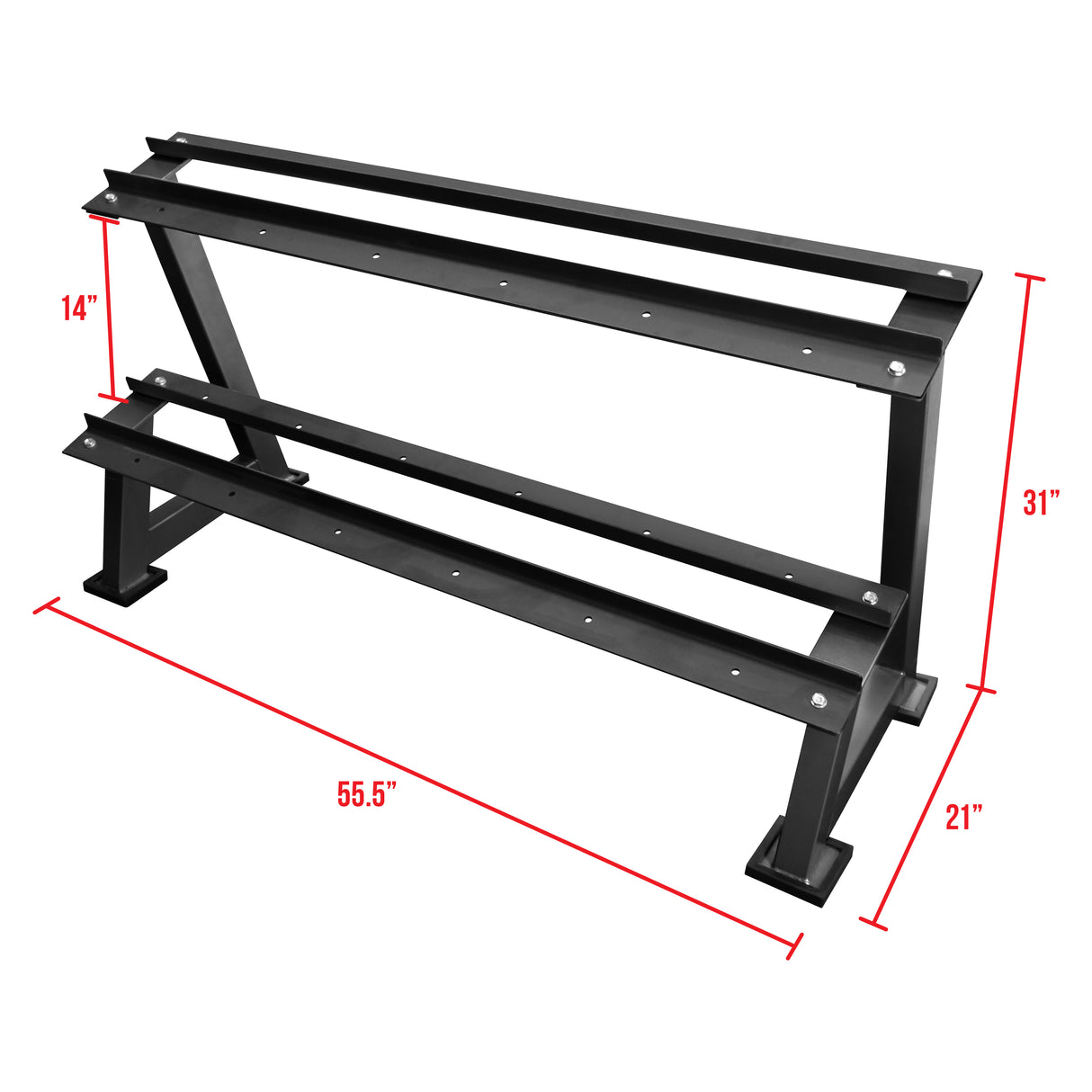 Dumbbell 2 Tier Storage Rack