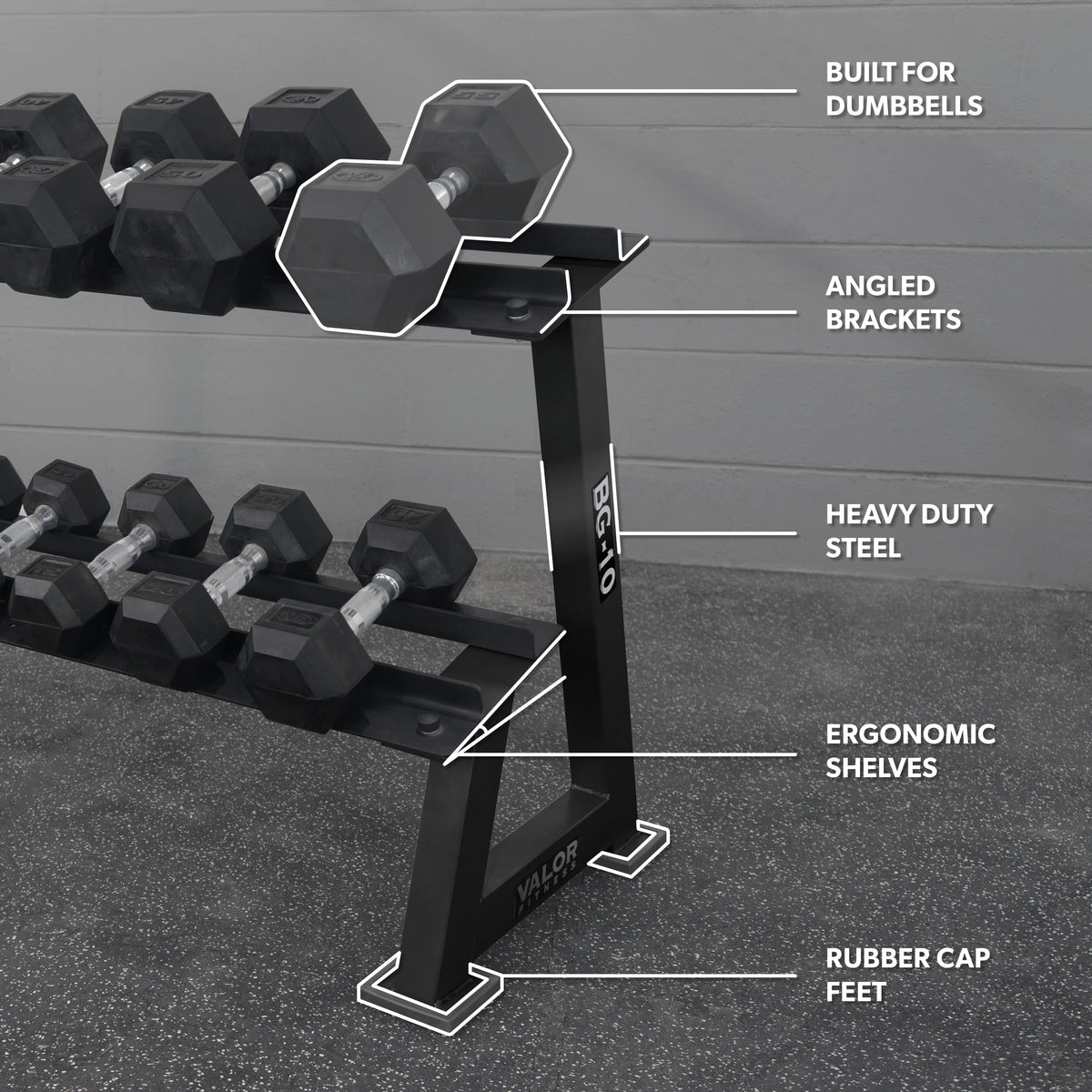 Dumbbell 2 Tier Storage Rack
