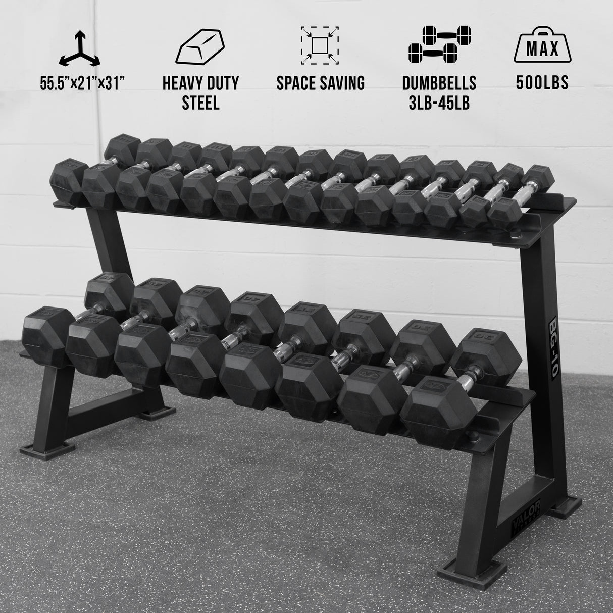 Dumbbell 2 Tier Storage Rack