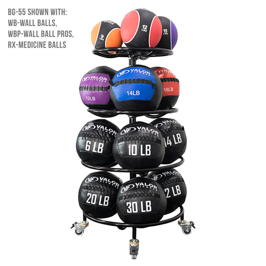 Portable Round Exercise Ball Storage Rack 4 Tier