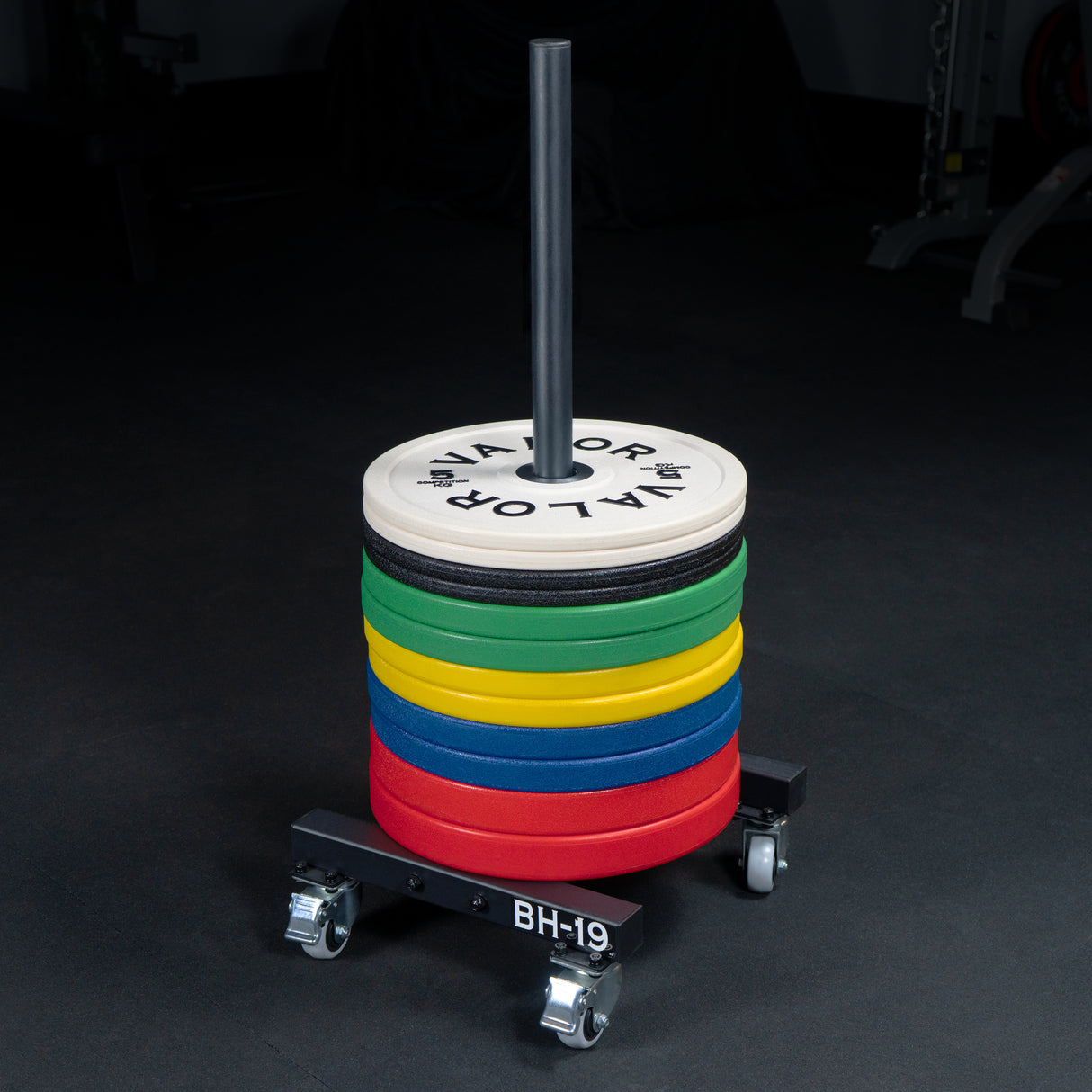 Stackable Rolling Bumper Plate Storage