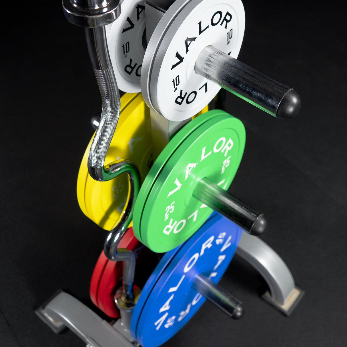 Elevated Storage Tree for Olympic Plates and Barbells