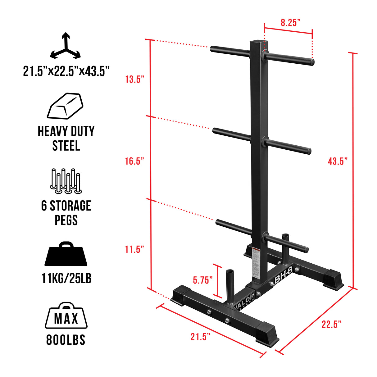 Storage Tree for 1" Plates and Barbells