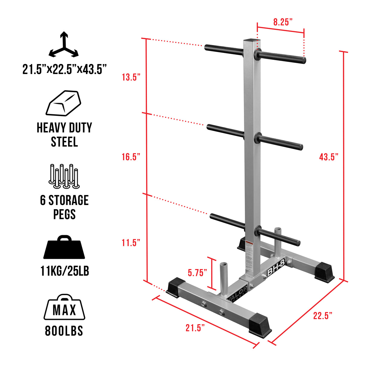 Storage Tree for 1" Plates and Barbells