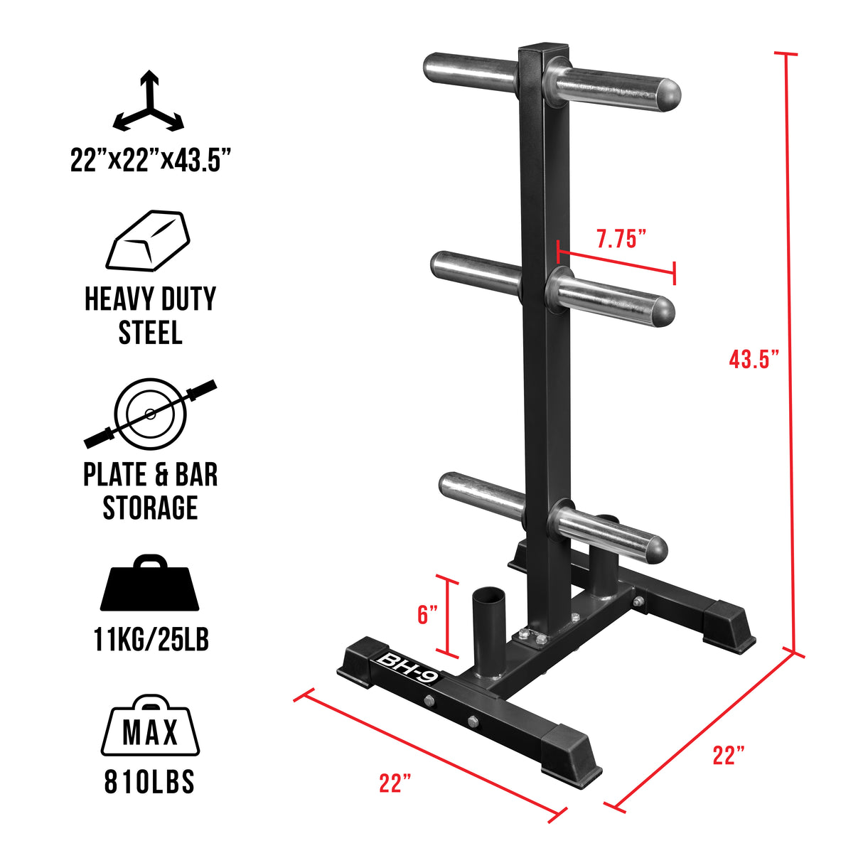 Storage Tree for Olympic Plates and Barbells