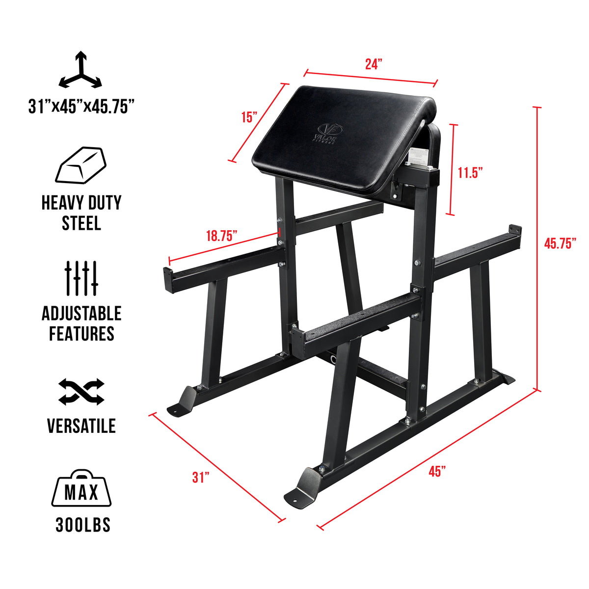 Standing Preacher Curl Bench