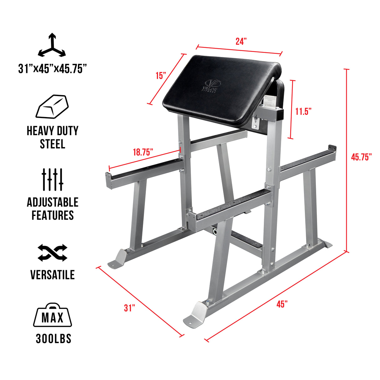 Standing Preacher Curl Bench