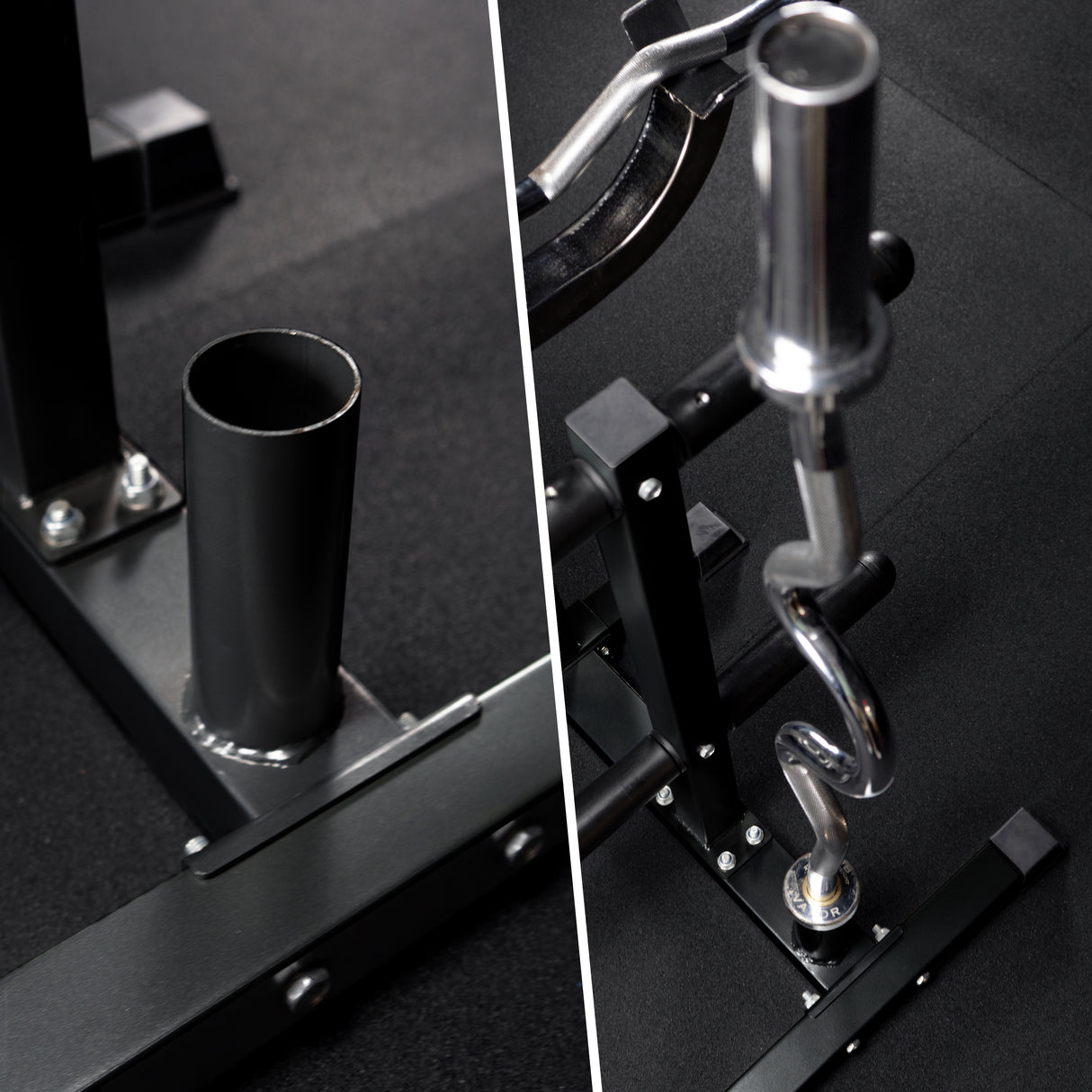 Standing Curl Station & Plate Storage Tree