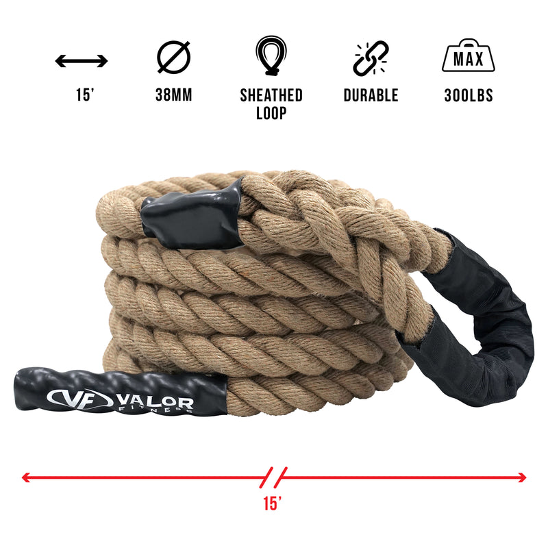 Load image into Gallery viewer, CLR-15, 15ft Sisal Climbing Rope
