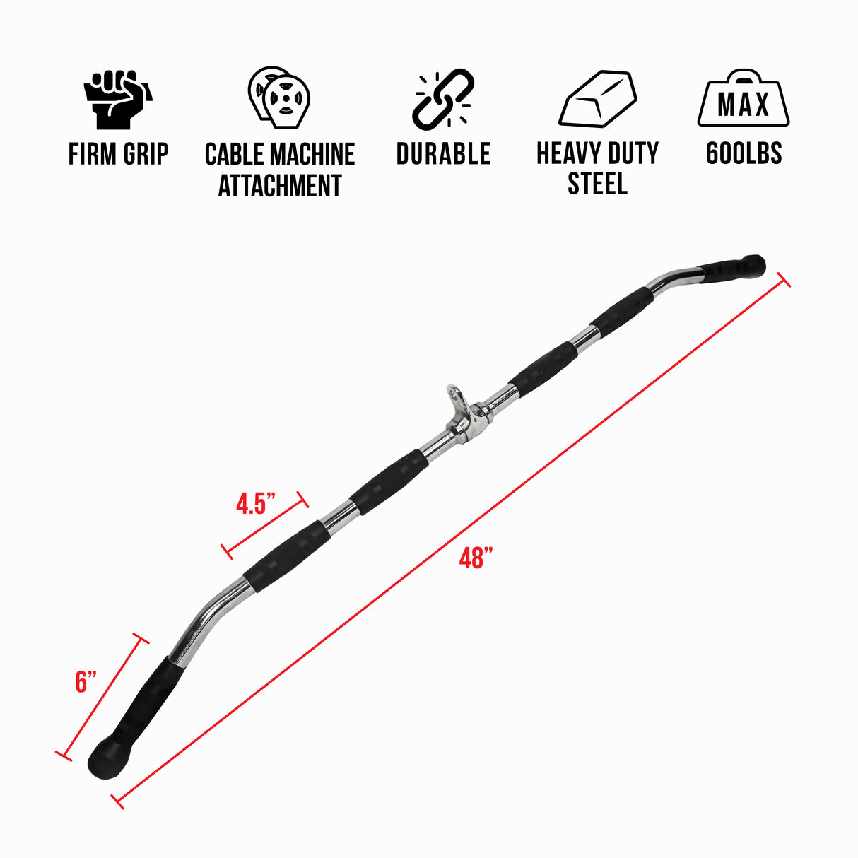 Revolving Lat Pulldown Bars (28-48")