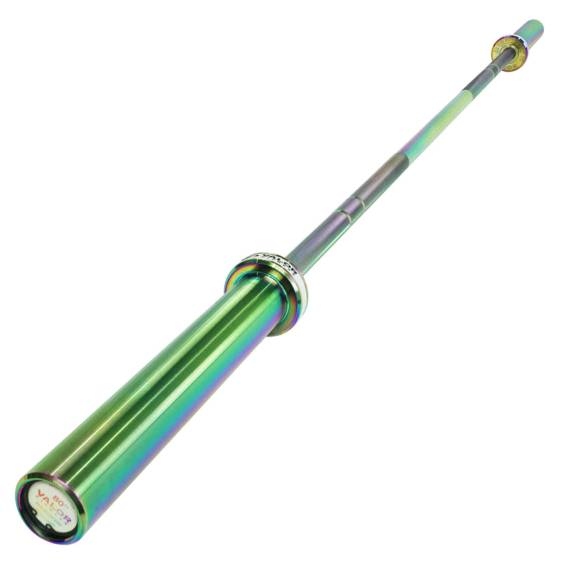 Load image into Gallery viewer, Rainbow Coated Needle Bearing Barbell 80&quot; 25mm
