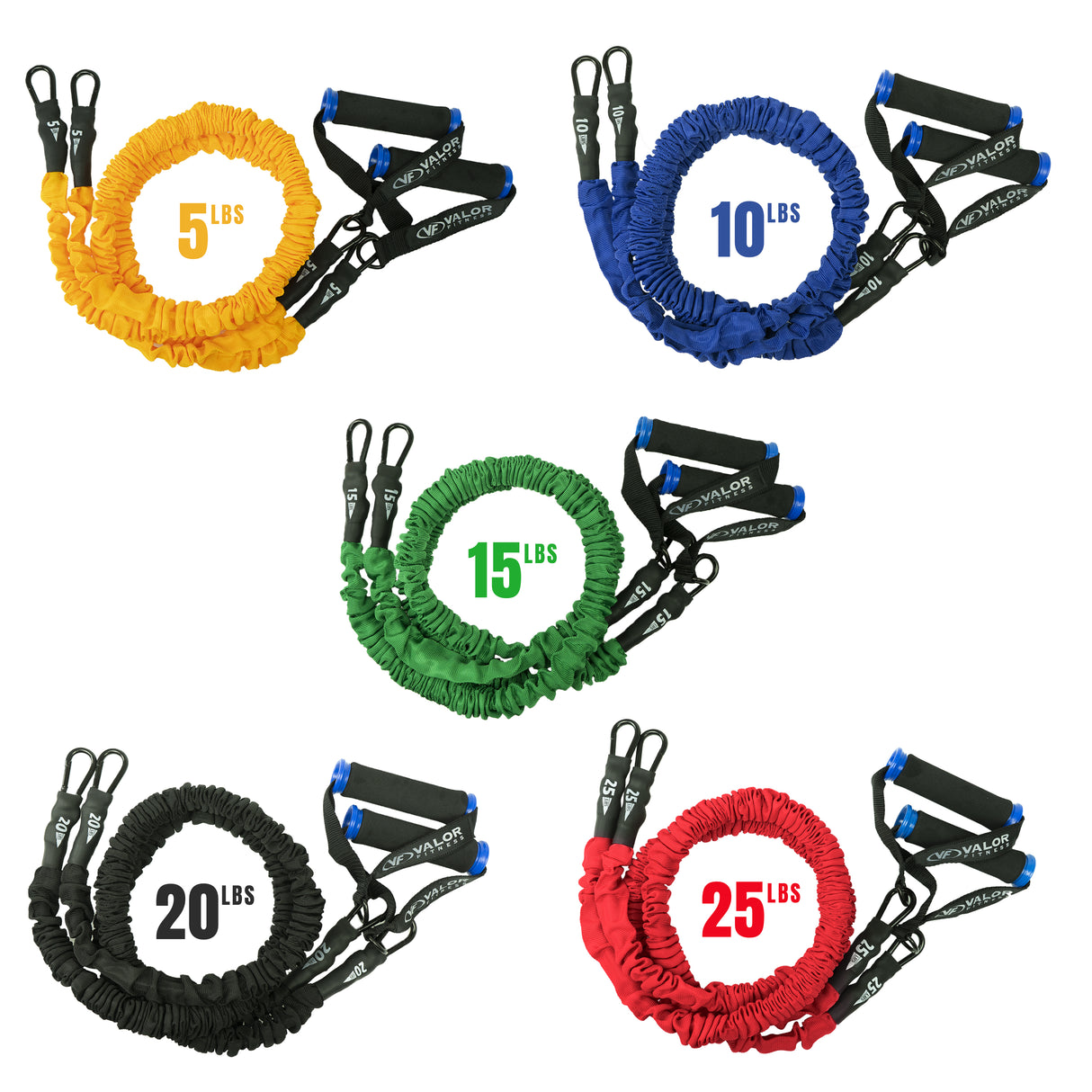 Heavy Handled Resistance Bands - Long Length