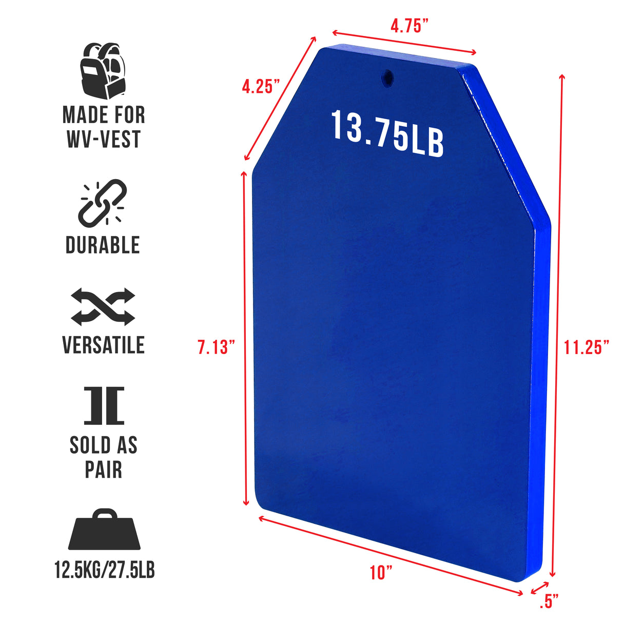 WVSP, Spare Plates For Weight Vest