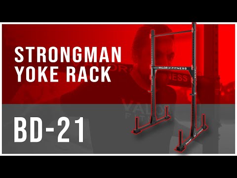 Load and play video in Gallery viewer, Strongman Yoke Rack w/ J Hooks and Pull Up Bar
