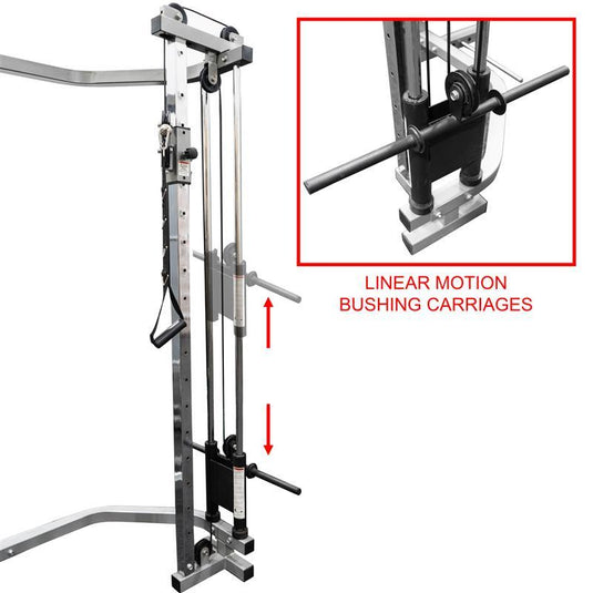 Valor Fitness BD-11BCCL, Power Rack with Lat Pull & Cable Crossover Attachments