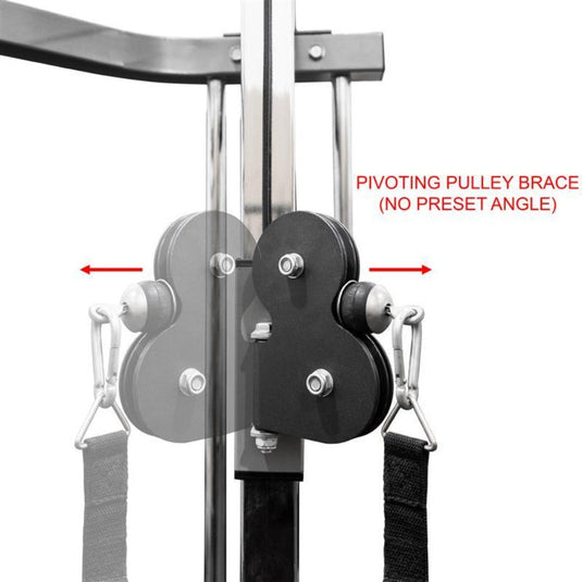 Valor Fitness BD-33BCCL, Power Rack w/ Lat Pull & Cable Crossover Attachments