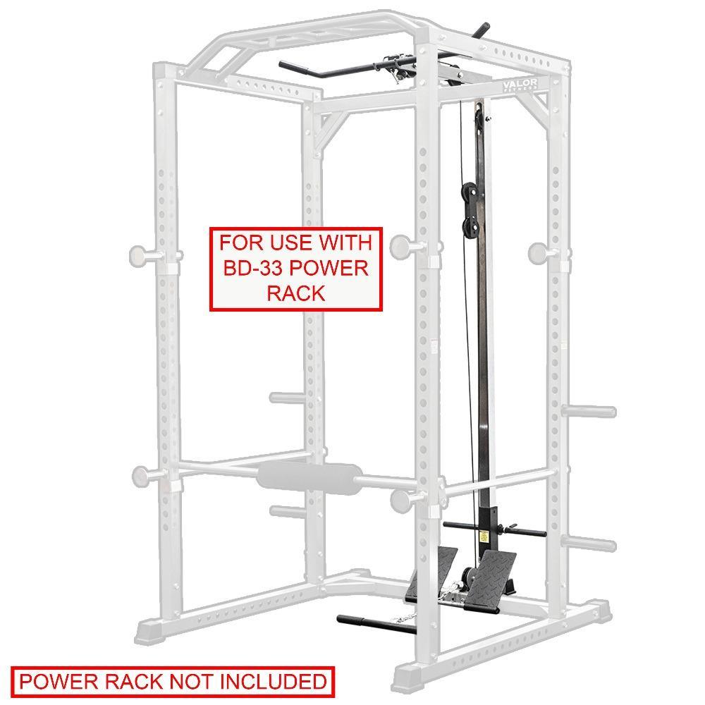 Valor Fitness BD-33L, Lat Pull Attachment for BD-33 Rack