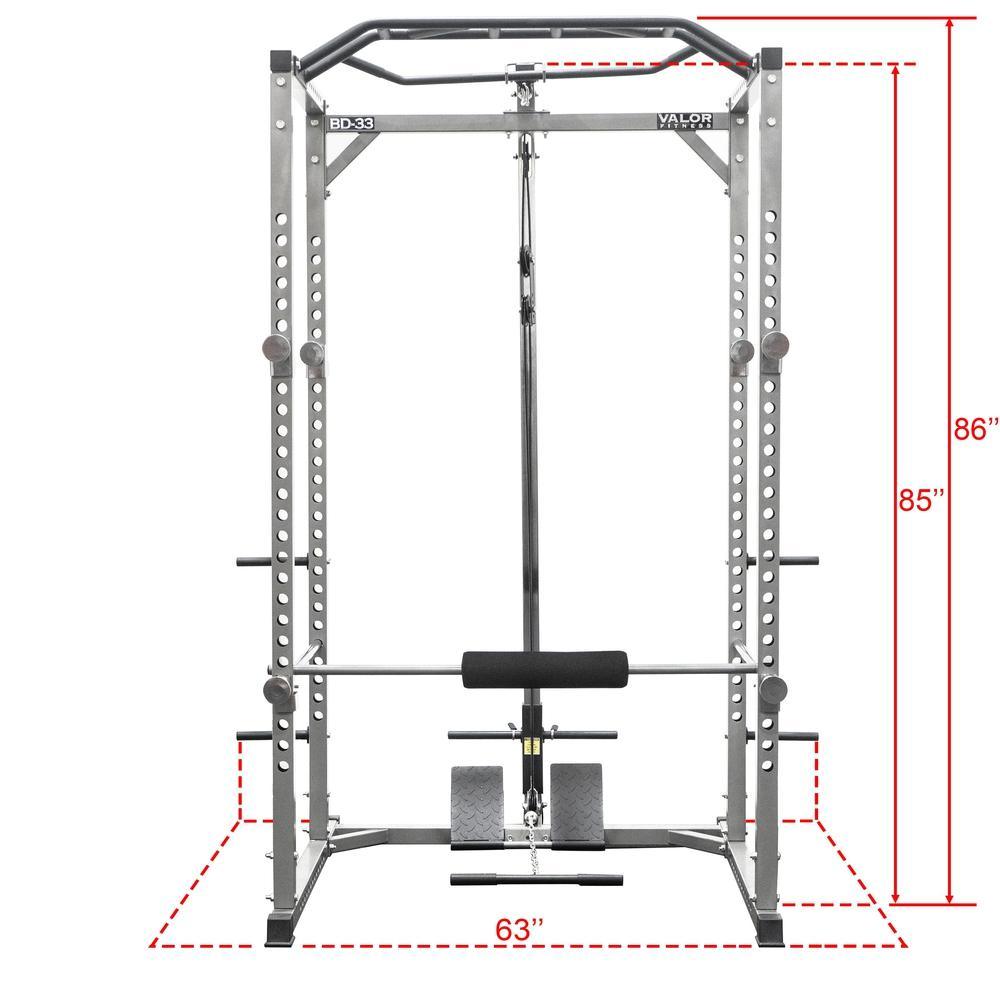 Valor Fitness BD-33L, Lat Pull Attachment for BD-33 Rack