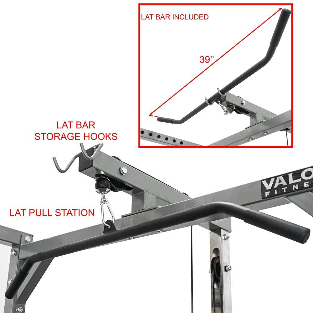 Valor Fitness BD-33L, Lat Pull Attachment for BD-33 Rack