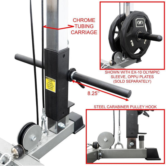 Valor Fitness BD-33L, Lat Pull Attachment for BD-33 Rack