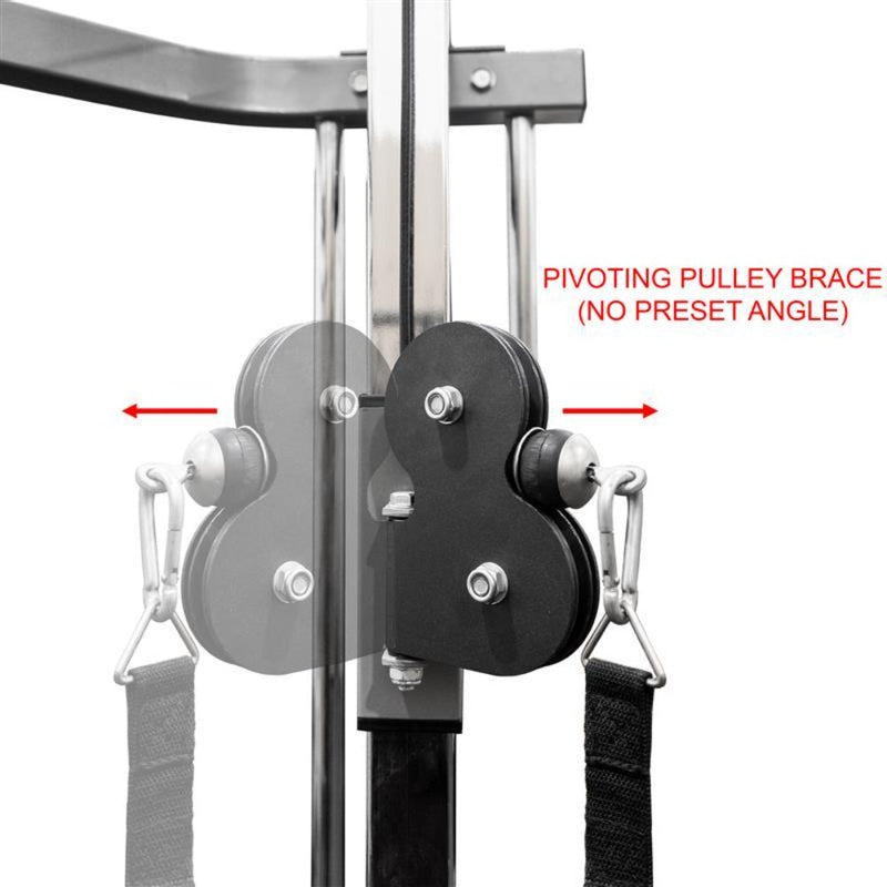 Load image into Gallery viewer, Valor Fitness BD-41BCCL, Power Rack w/ Lat Pull &amp; Cable Crossover Attachments

