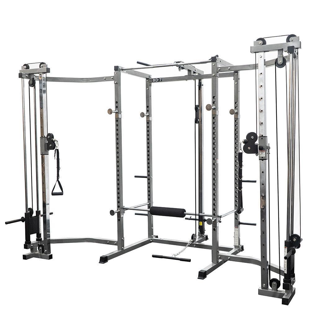 Power Rack with Lat Pull & Cable Crossover