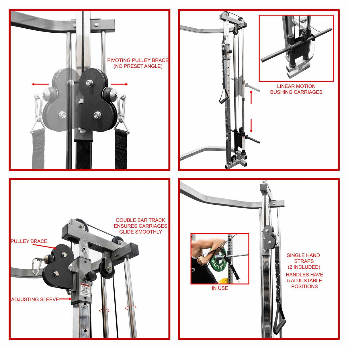 Valor Fitness BD-CC2.0, Cable Crossover Attachment for BD-7 & BD-33