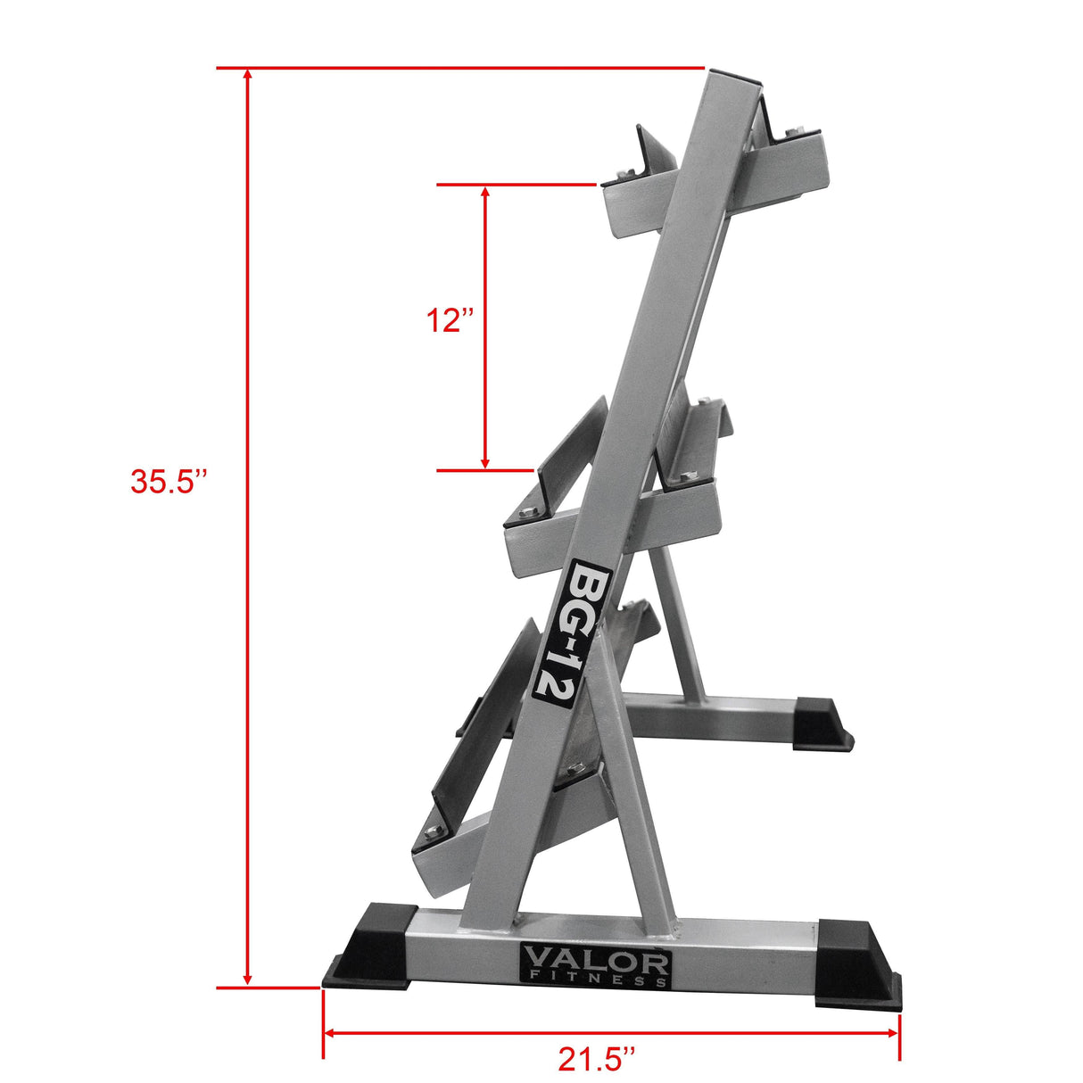 Valor Fitness BG-12, 3-Tier Dumbbell Rack