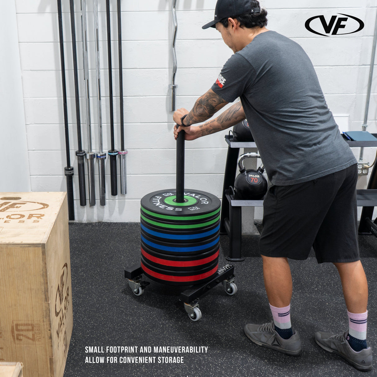 Mobile Bumper Plate Stand