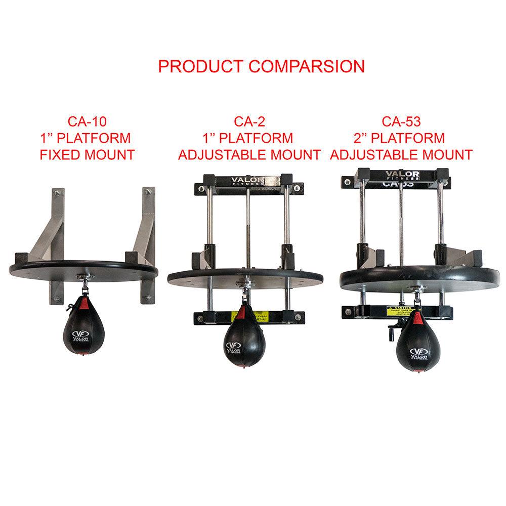 Valor Fitness CA-10, 1" Boxing Speed Bag Platform (Speed Bag Included)