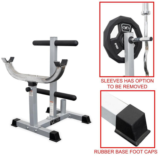 Valor Fitness CB-7, Curl Station and Plate Storage Rack