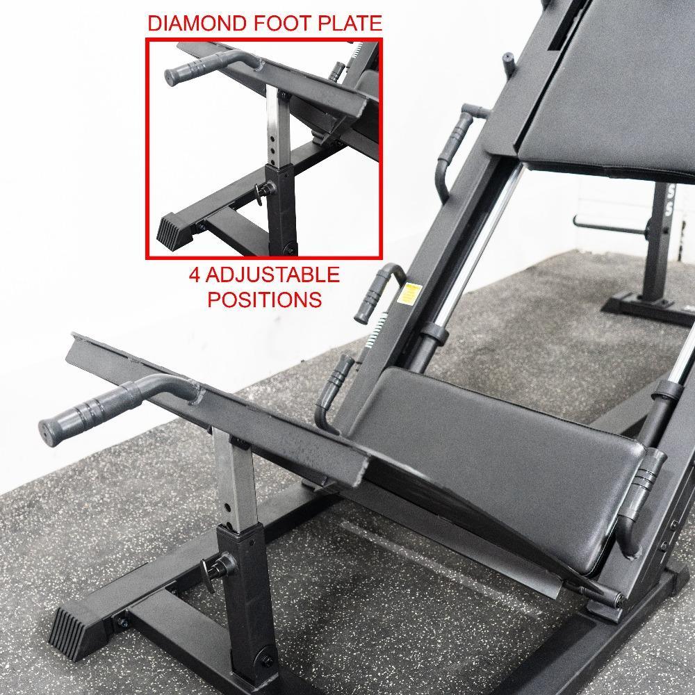 Valor Fitness CC-70, Leg Press Hack Squat Combo Machine