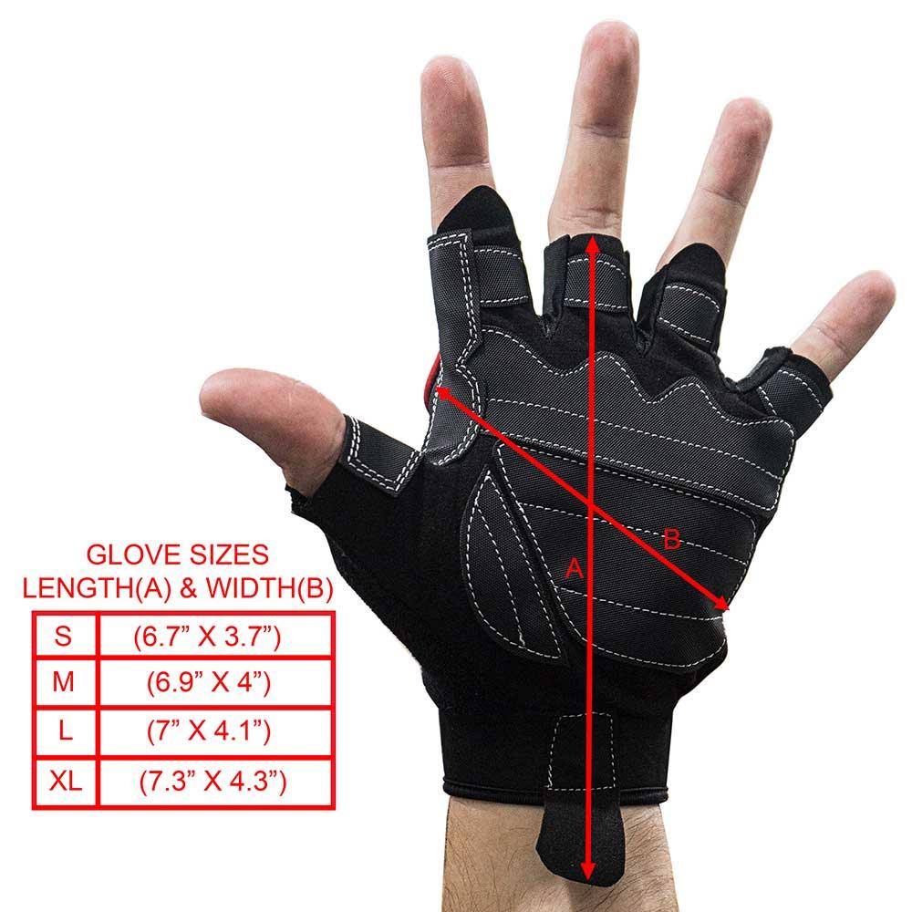 Valor Fitness GLV-1M, Men's Weightlifting Gloves (S-XL)