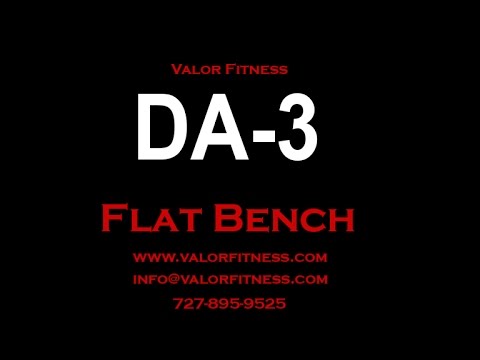 Load and play video in Gallery viewer, Valor Fitness DA-3, Flat Weight Bench

