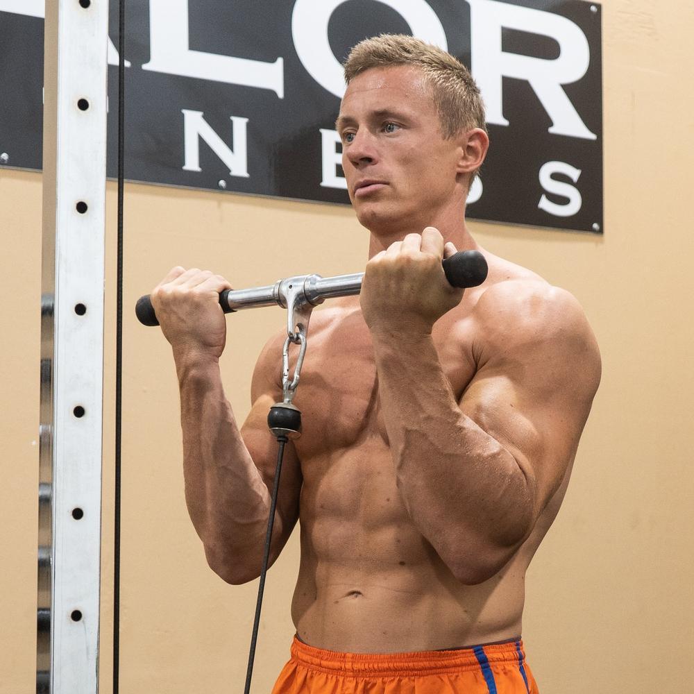 Straight Bar Bicep Curls, Straight Bar Triccep Extension