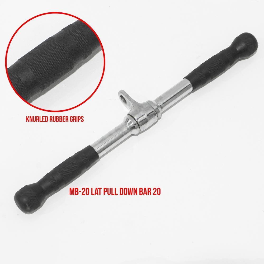 Rubber-handled straight bar cable attachment