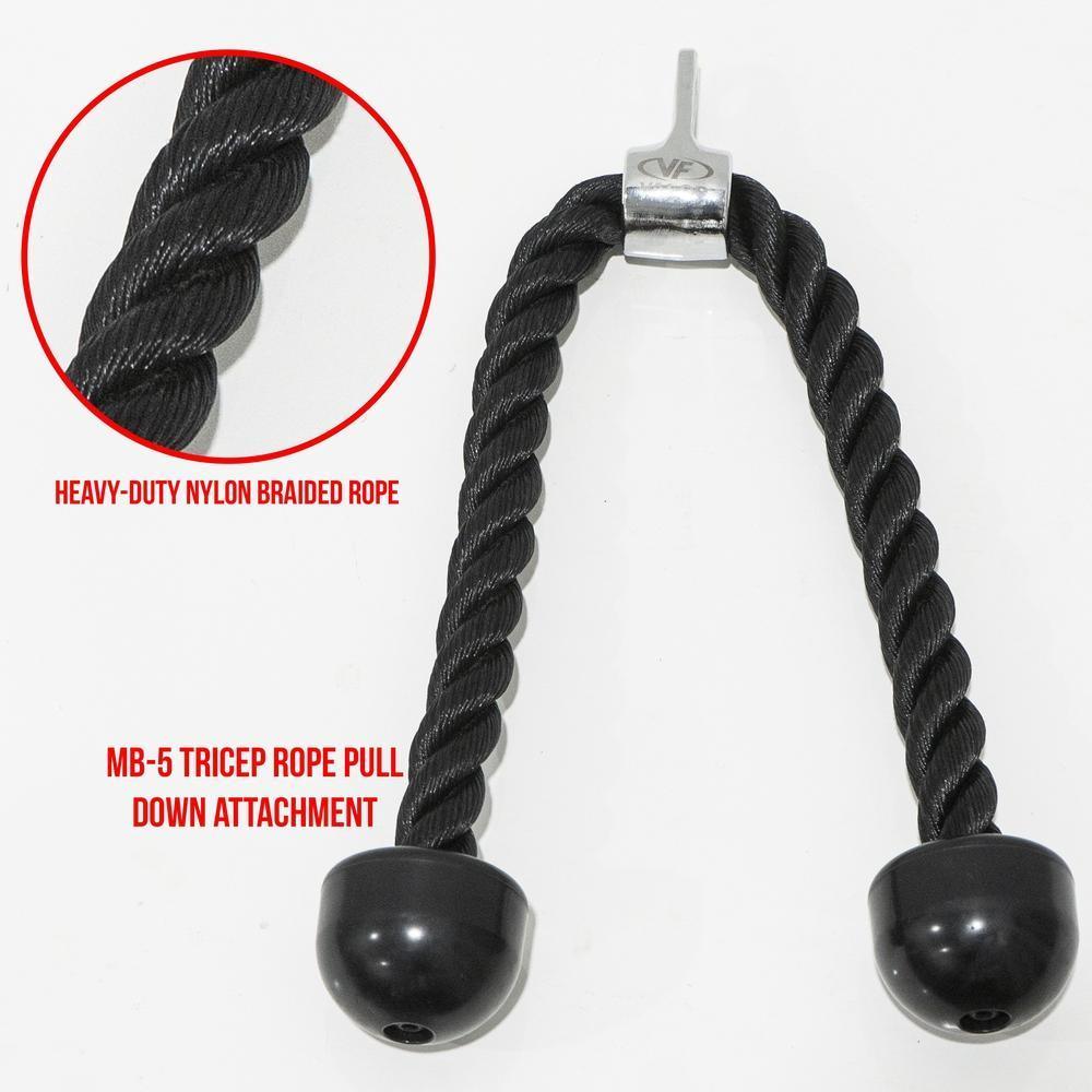 Braided Nylon Tricep Rope for Cable Machines