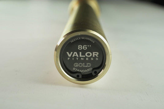 Valor Fitness OB-86-GT, Men's Gold Titanium Needle Bearing Barbell
