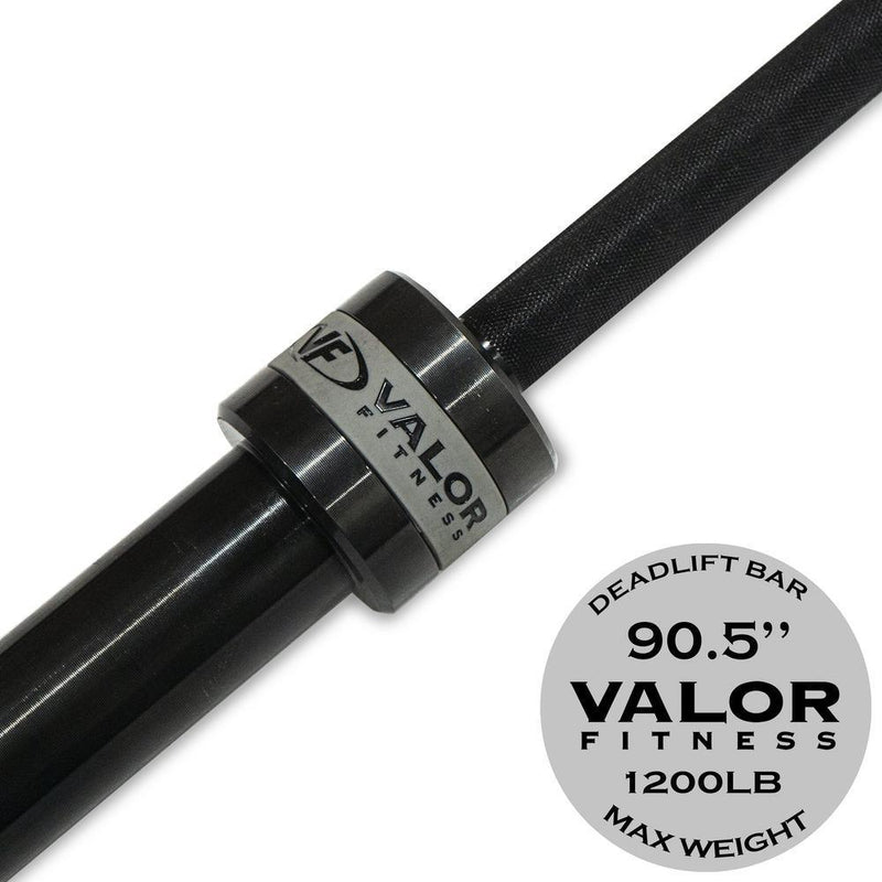 Load image into Gallery viewer, valor fitness black dead lift bar for heavy lifting with deadlift bar weight
