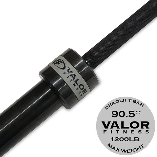 valor fitness black dead lift bar for heavy lifting with deadlift bar weight
