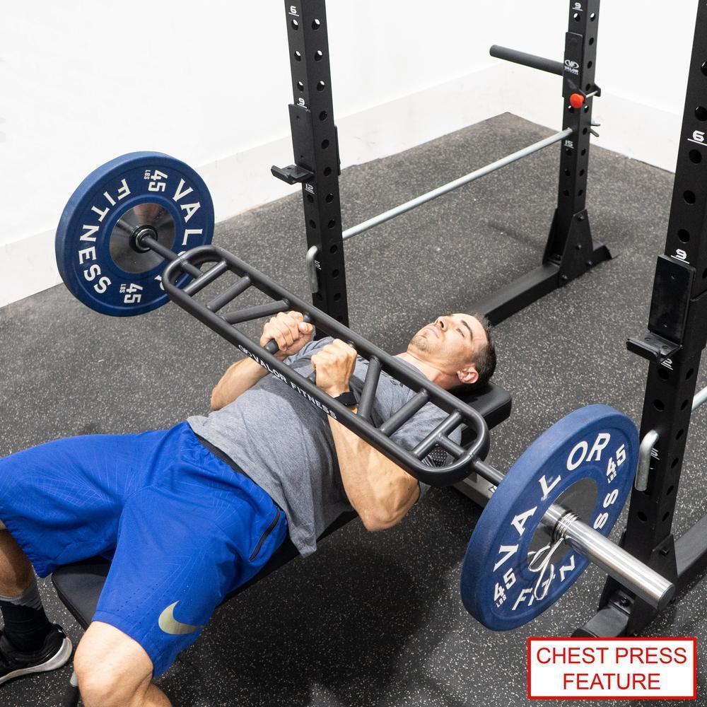 Narrow-grip bench press exercise with a Multi-Grip Swiss Bar